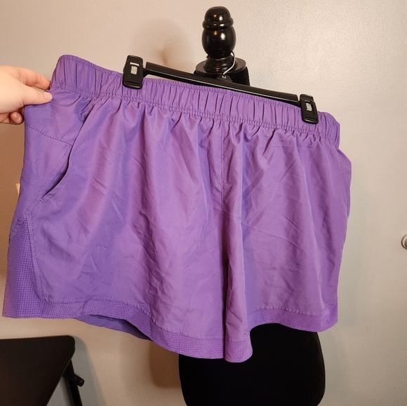 Athletic Works Size XL(16-18) Purple Shorts With Pockets Buttercore - Picture 1 of 6